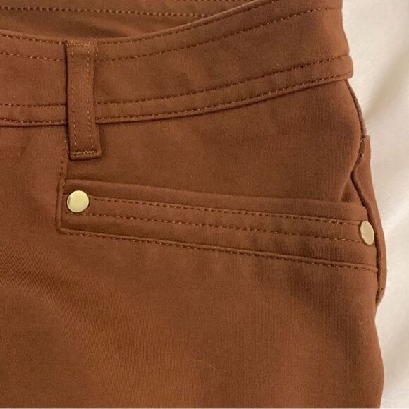 Chico’s “So Slimming” Refined Ponte Ankle Pant | Brown - Picture 5 of 16